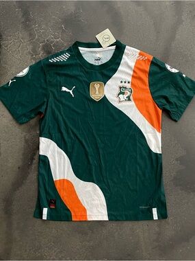 Puma - FIT Ivory Coast Pre Match Jersey Sz L Men’s 
(Abr A-2)